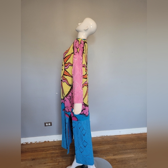 Akep Sun And Moon Long Kimono Sweater, BNWOT, Size S - Picture 6 of 9